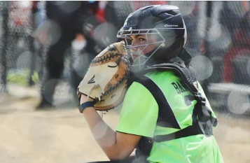 Catcher framing a pitch